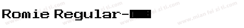 Romie Regular字体转换